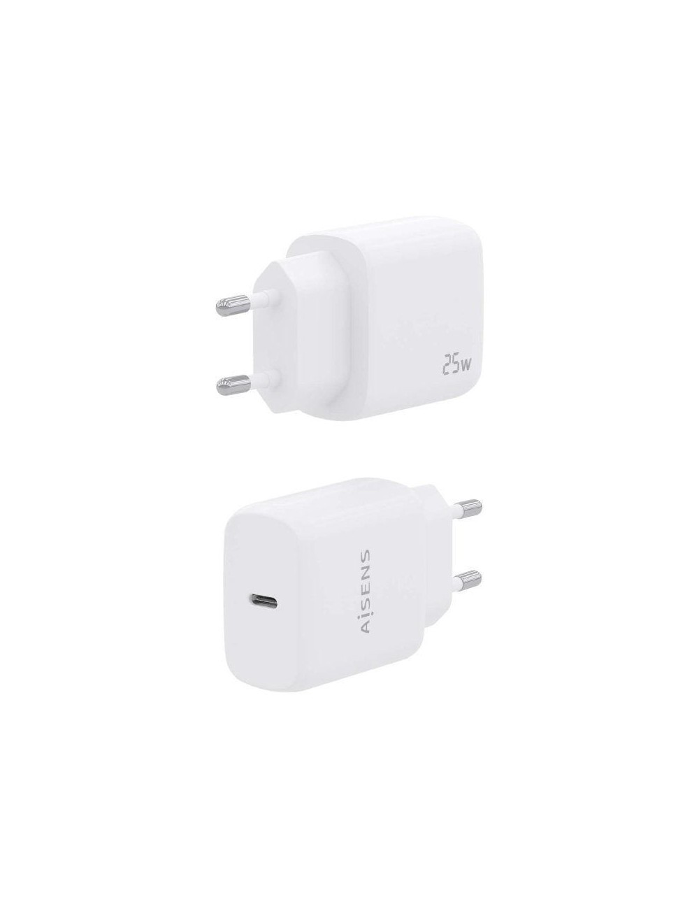 Cargador de Pared Aisens A110-0756/ 1xUSB Tipo-C/ 25W