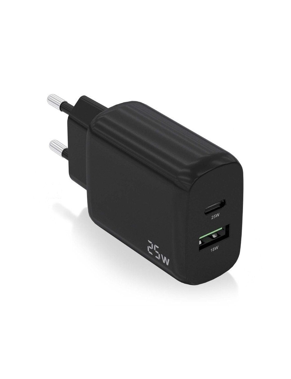 Cargador de Pared Aisens A110-0759/ 1xUSB Tipo-C/ 1xUSB/ 25W
