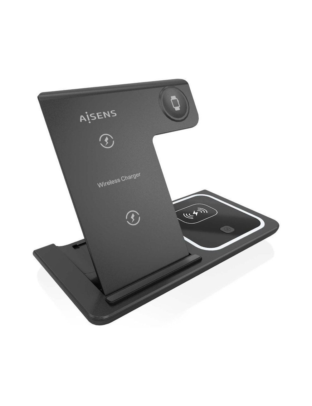Base de carga Inalámbrica Aisens ASCH-15W3WC043-BK/ 15W