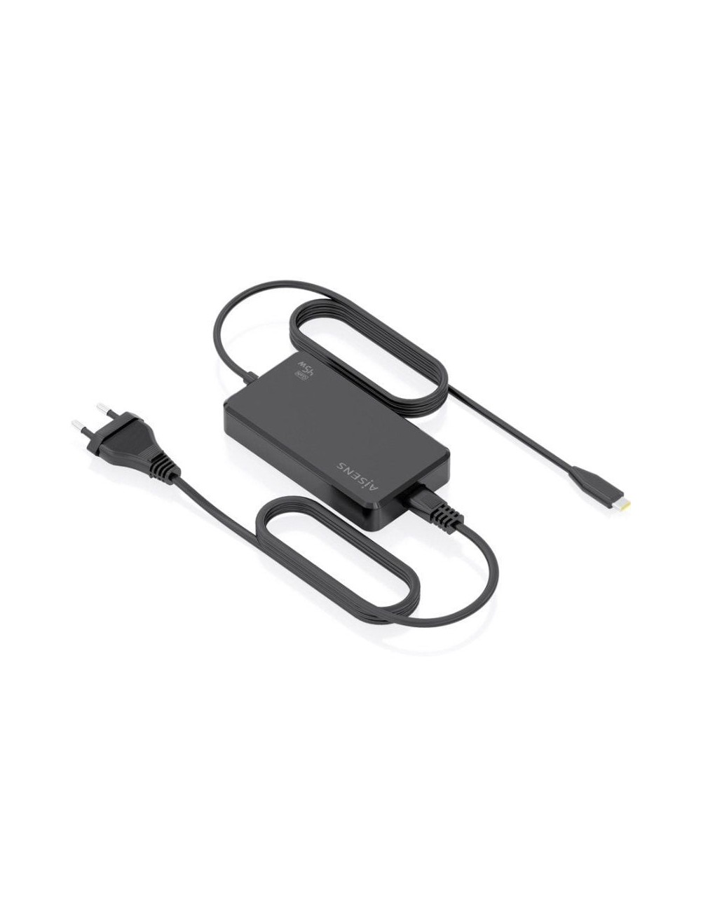 Cargador Sobremesa GaN Aisens ASCH-1PD45D067-BK/ 1xUSB Tipo-C/ 45W