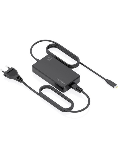 Cargador Sobremesa GaN Aisens ASCH-1PD65D068-BK/ 1xUSB Tipo-C/ 65W