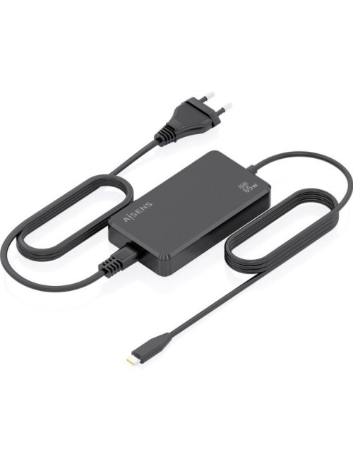 Cargador Sobremesa GaN Aisens ASCH-1PD65D068-BK/ 1xUSB Tipo-C/ 65W