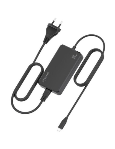 Cargador Sobremesa GaN Aisens ASCH-1PD65D068-BK/ 1xUSB Tipo-C/ 65W