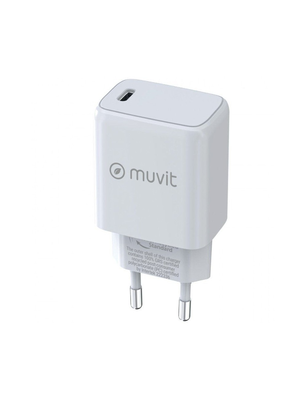 Cargador de Pared Muvit For Change MCACC0014/ 1xUSB Tipo-C/ 30W