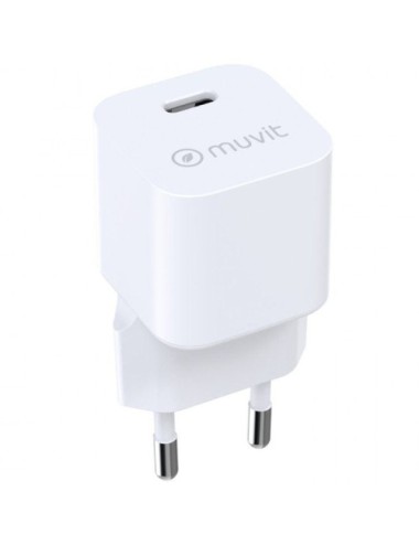 Cargador de Pared Muvit For Change MCACC0048/ 1xUSB Tipo-C/ 20W