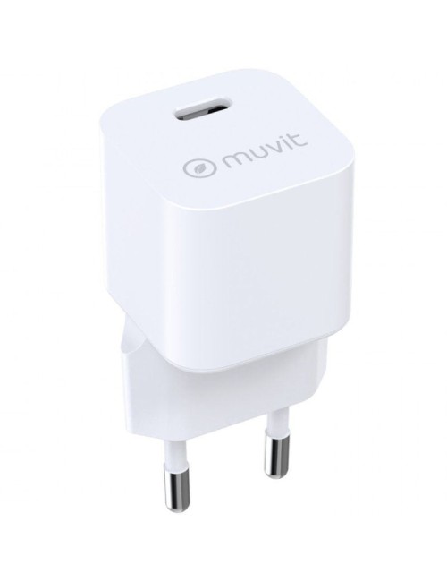 Cargador de Pared Muvit For Change MCACC0048/ 1xUSB Tipo-C/ 20W