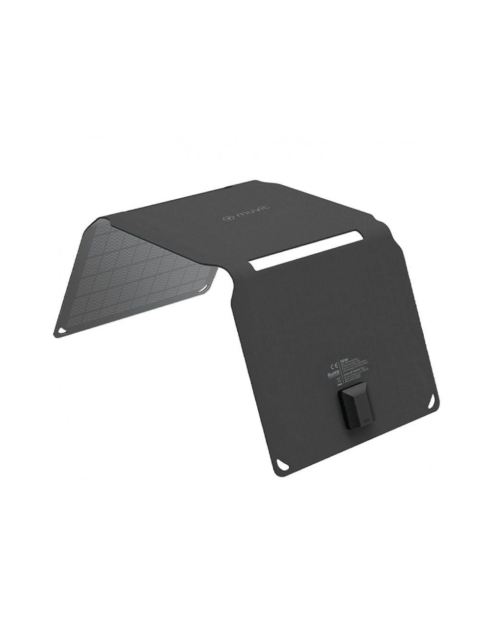 Panel Solar Portátil Muvit MCSCH0002/ 1xUSB/ 15W