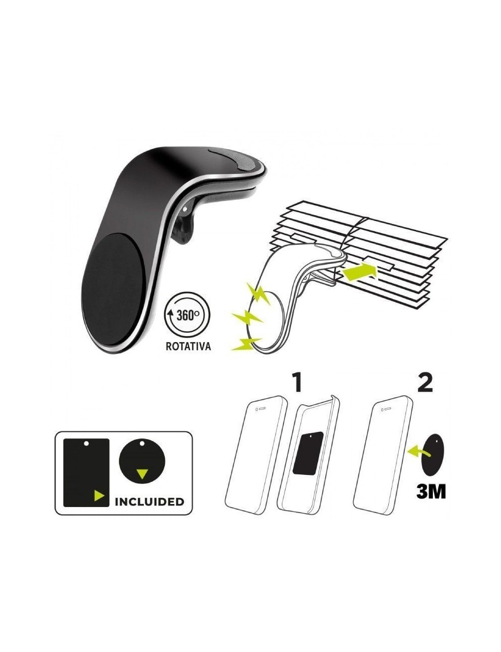 Soporte de Smartphone para Coche Muvit MCCHL0007