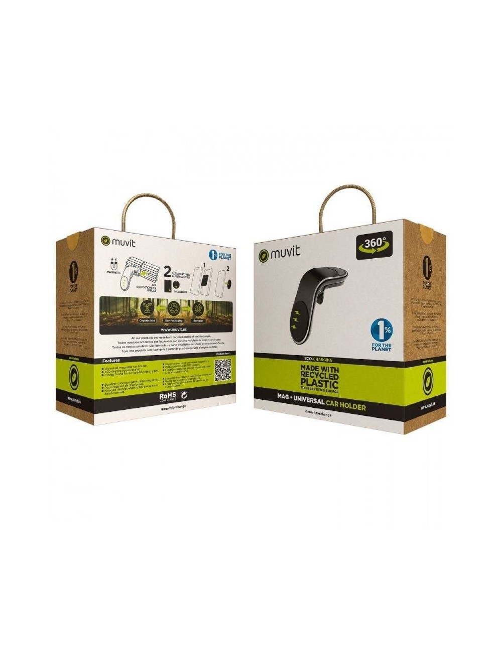 Soporte de Smartphone para Coche Muvit MCCHL0007