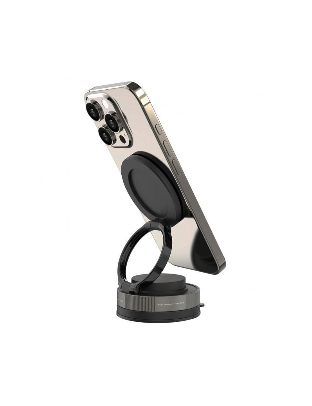 Soporte de Smartphone para Coche Muvit For Change MCCHL0035/ Negro