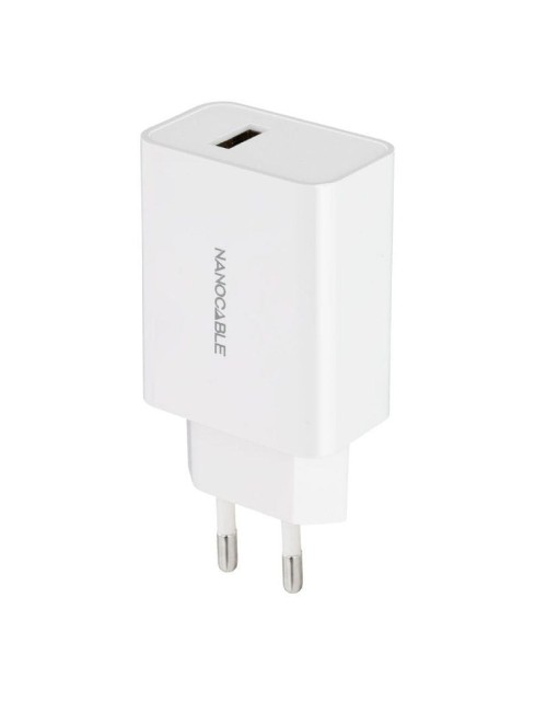 Cargador de Pared Nanocable 10.10.2003/ 1xUSB/ 10W/ Blanco