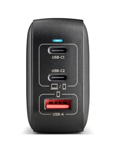 Cargador de Pared GaN NGS BUD100WTINY 100W/ 2xUSB Tipo-C/ 1xUSB/ 100W