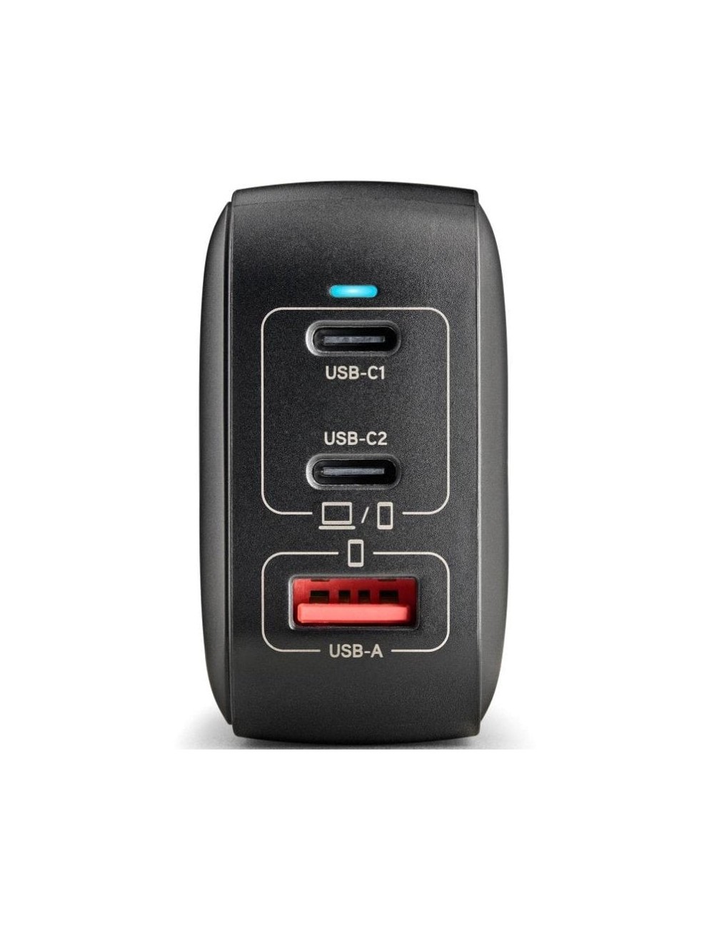 Cargador de Pared GaN NGS BUD100WTINY 100W/ 2xUSB Tipo-C/ 1xUSB/ 100W