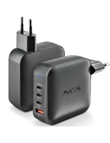 Cargador de Portátil GaN NGS BUD 165W/ 165W/ Automático/ Voltaje 5-21V