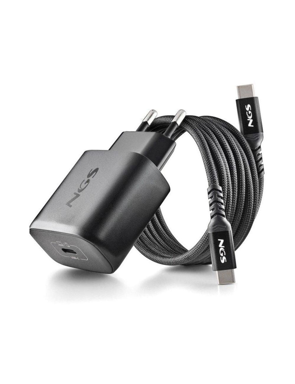 Cargador de Pared GaN NGS Bud 45W/ 1xUSB Tipo-C/ 45W