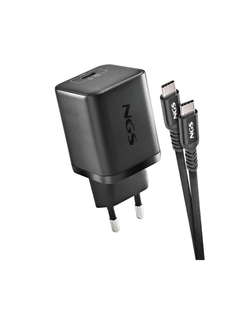 Cargador de Pared GaN NGS Bud 65W/ 1xUSB Tipo-C/ 65W