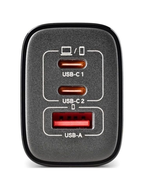 Cargador de Pared GaN NGS Era 65W/ 2xUSB Tipo-C/ 1xUSB/ 65W