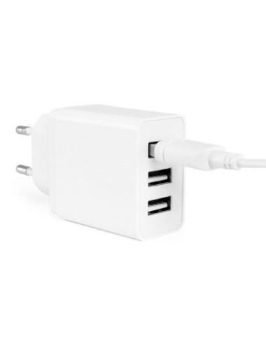 Cargador de Pared Orbegozo EN 1100/ 3xUSB/ 17W