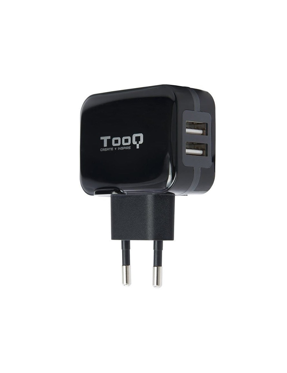 Cargador de Pared TooQ TQWC-1S02/ 2xUSB/ 17W