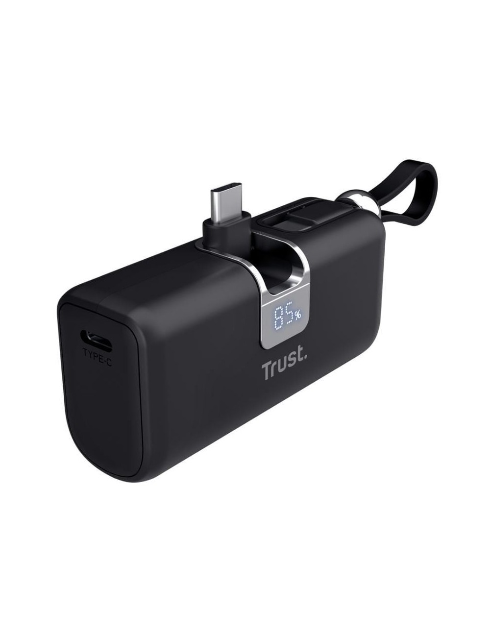 Powerbank 5000mAh Trust Pacto 26104/ 18W/ Negra