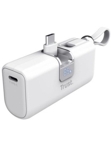 Powerbank 5000mAh Trust Pacto 26105/ 18W/ Blanca