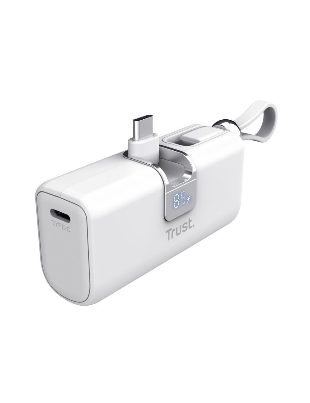 Powerbank 5000mAh Trust Pacto 26105/ 18W/ Blanca