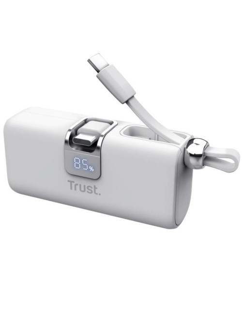 Powerbank 5000mAh Trust Pacto 26105/ 18W/ Blanca