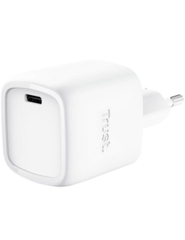 Cargador de Pared GaN Trust Maxo 30W/ 1xUSB Tipo-C/ 30W