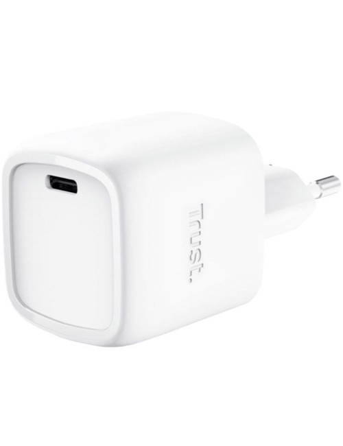 Cargador de Pared GaN Trust Maxo 30W/ 1xUSB Tipo-C/ 30W