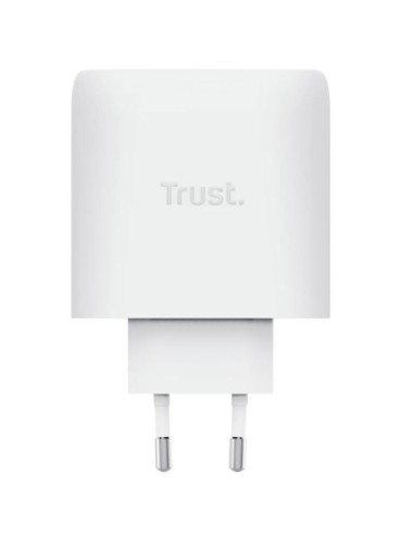 Cargador de Pared GaN Trust Maxo 65W 25526/ 2xUSB Tipo-C/ Incluye Cable USB Tipo-C/ 65W