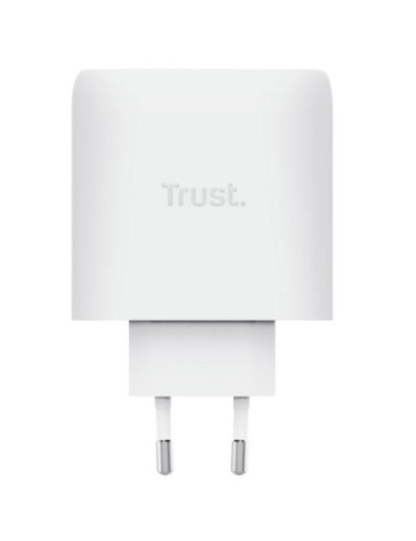 Cargador de Pared GaN Trust Maxo 65W 26068/ 3xUSB Tipo-C/ 1xUSB/ Incluye Cable USB Tipo-C/ 65W