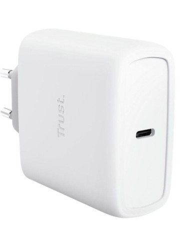 Cargador de Pared GaN Trust Maxo 65W/ 1xUSB Tipo-C/ Incluye Cable USB Tipo-C/ 65W
