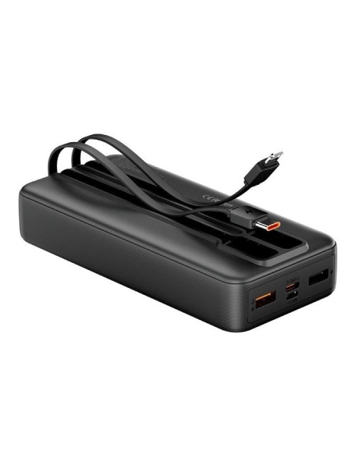 Powerbank 20000mAh Vention FHPB0/ 22.5W/ Negra/ Incluye Cable USB Tipo-C y Lightning