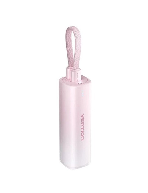 Powerbank 5000mAh Vention FHWR0/ 20W/ Rosa