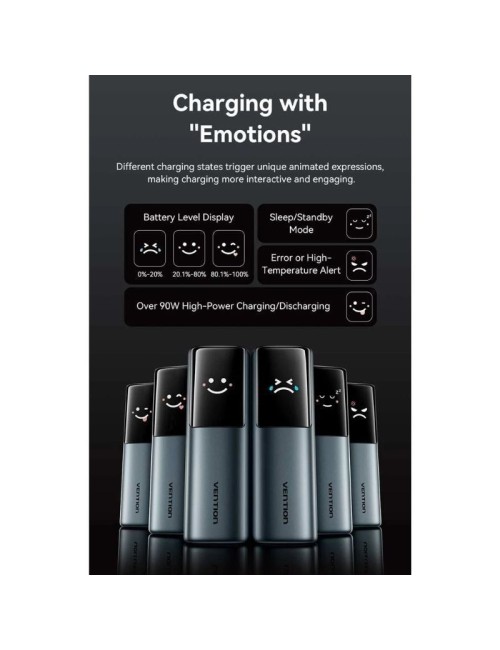 Powerbank 20000mAh Vention FKFH0/ 165W/ Gris/ Incluye Cable USB Tipo-C