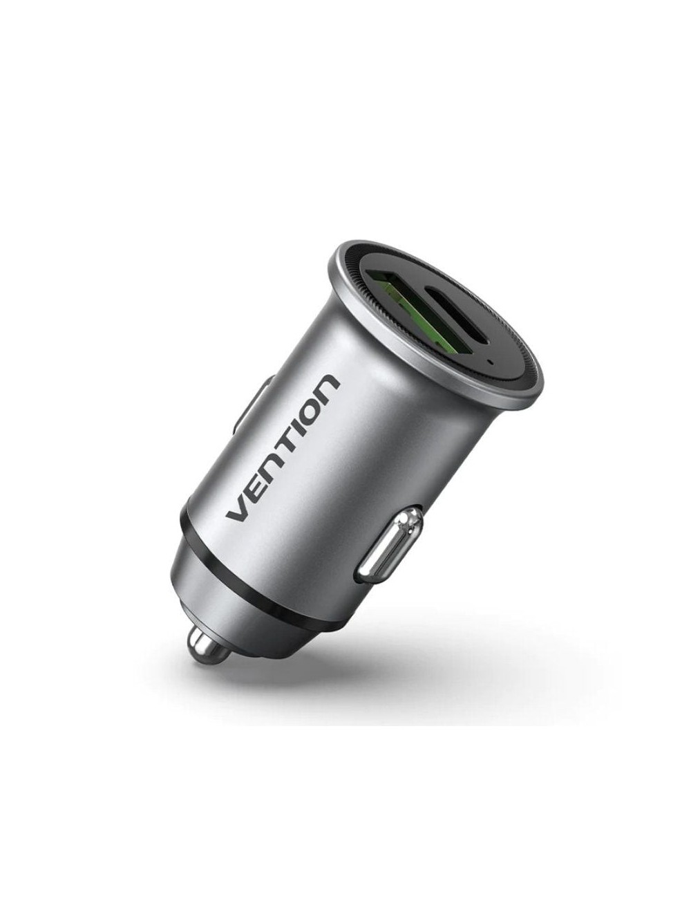 Cargador de Coche Vention FFBH0/ 1xUSB-Tipo C/ 1xUSB/ 20W