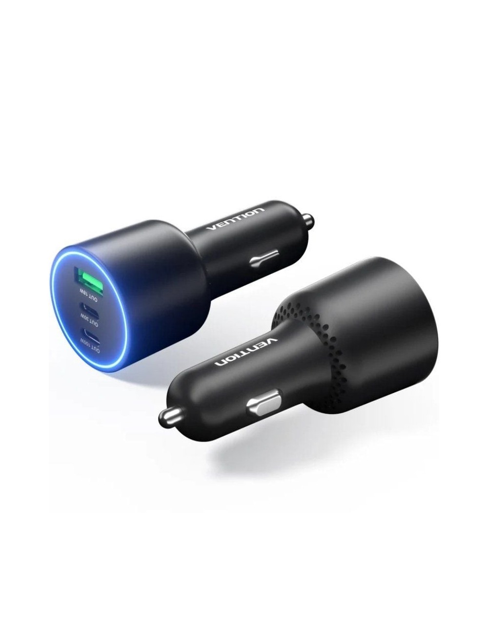 Cargador de Coche Vention FFPB0/ 2xUSB-Tipo C/ 1xUSB/ 165W