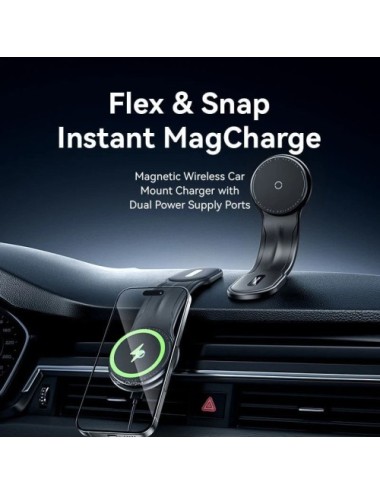 Cargador de Coche Inalámbrico Vention KSJB0/ 15W