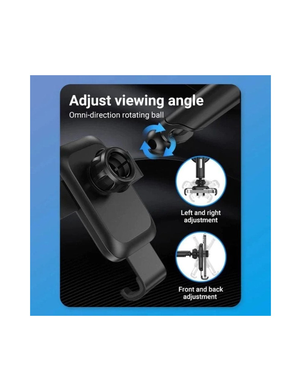 Soporte de Smartphone para Coche Vention KCOB0/ Negro