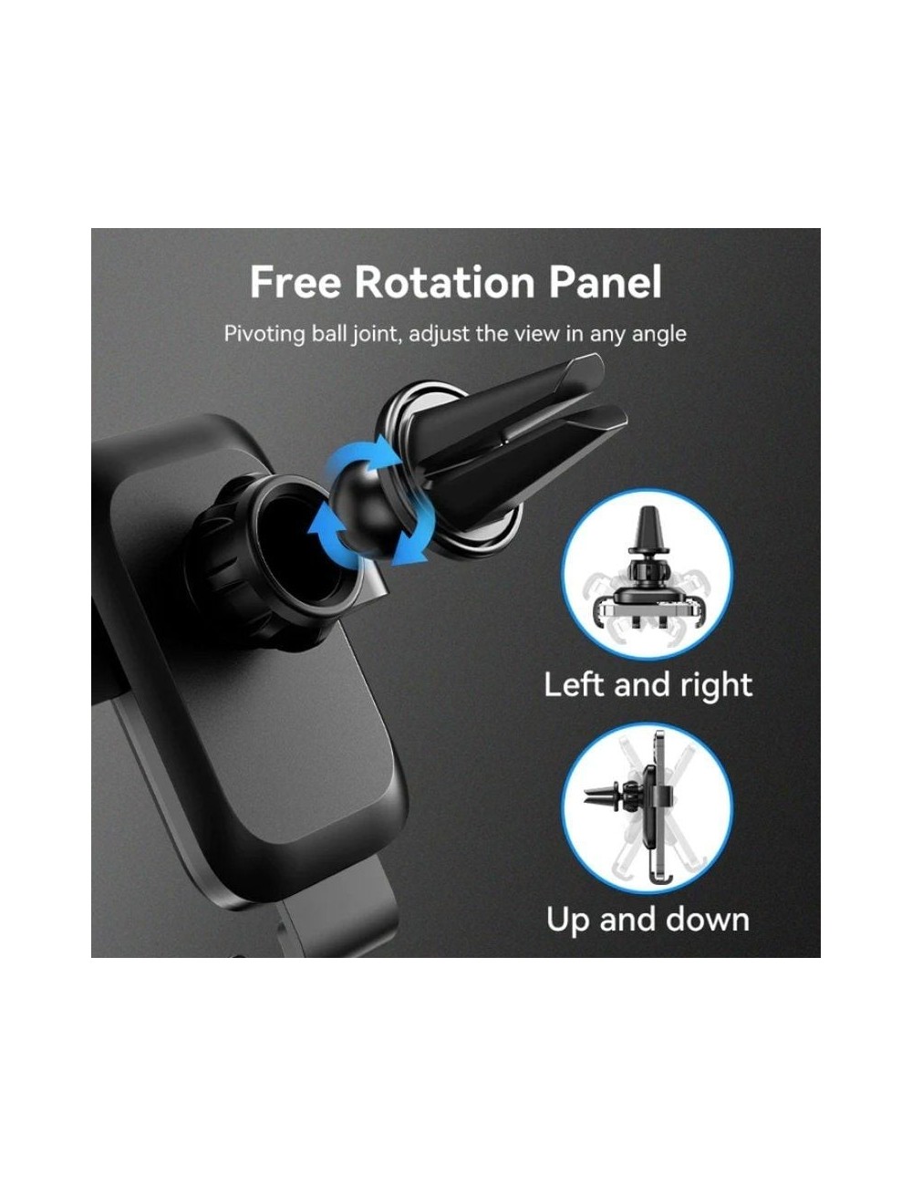 Soporte de Smartphone para Coche Vention KCTB0/ Negro