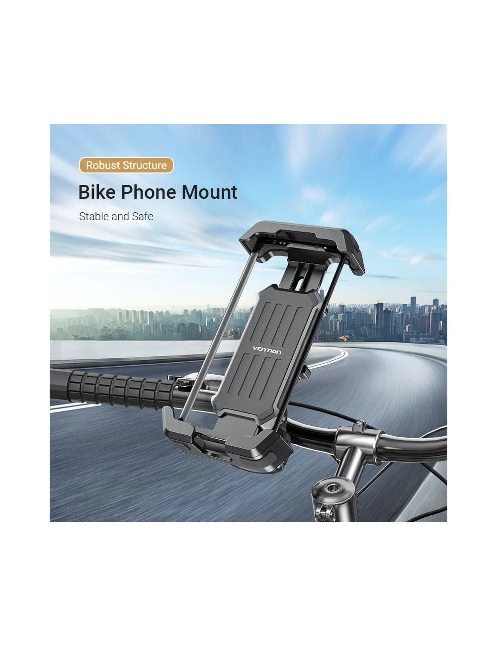 Soporte de Smartphone para Bici Vention KSFB0/ Negro