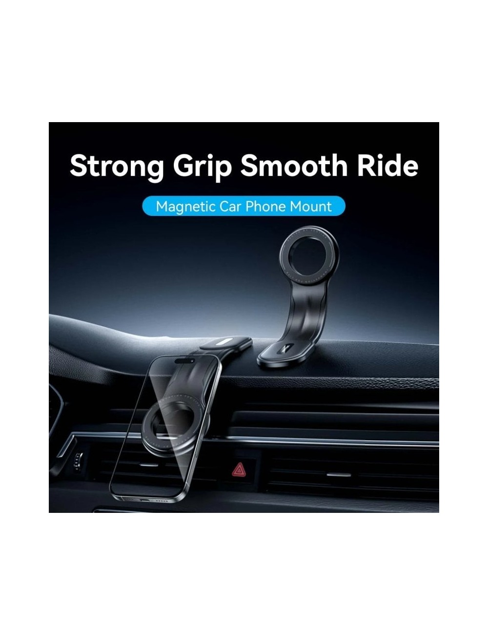 Soporte de Smartphone para Coche Vention KSIB0/ Negro