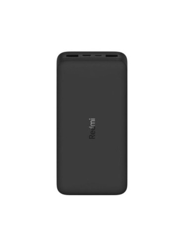 BATERIA EXTERNA XIAOMI REDMI 18W FAST CHARGE NEGRE - 20000MAH ENTRADA MICRO USB / USB TIPO-C 2*USB-A