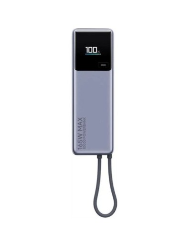 Powerbank 10000mAh Xiaomi Power Bank 10000 Integrated Cable/ 165W/ Gris