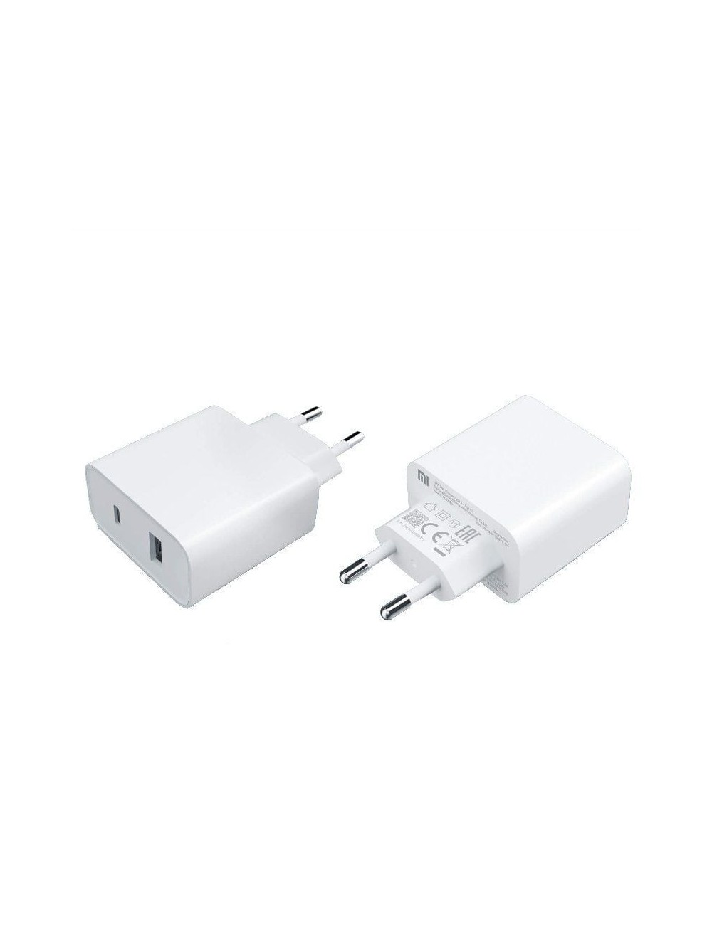 Cargador de Pared Xiaomi Mi 33W Wall Charger/ 1xUSB Tipo-C/ 1xUSB/ 33W