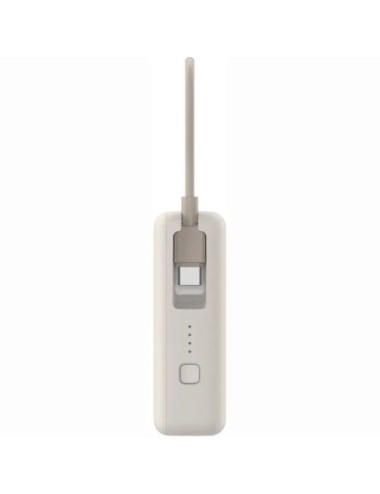 Powerbank 10000mAh Xiaomi 33W Power Bank Integrated Cable/ 33W/ Beige/ Incluye Cable USB Tipo-C
