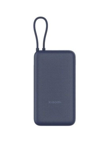 Powerbank 20000mAh Xiaomi 33W Power Bank Integrated Cable/ 33W/ Azul/ Incluye Cable USB Tipo-C