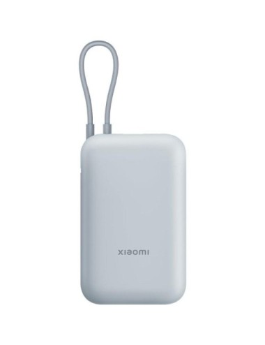 Powerbank 10000mAh Xiaomi Power Bank Integrated Cable/ 22.5W/ Azul/ Incluye Cable USB Tipo-C