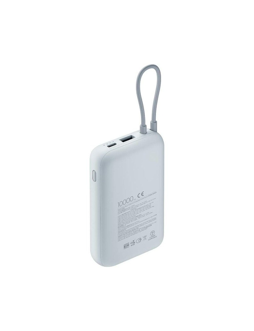 Powerbank 10000mAh Xiaomi Power Bank Integrated Cable/ 22.5W/ Azul/ Incluye Cable USB Tipo-C