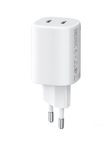 Cargador de Pared Xiaomi 45W Nano Turbo Charging Power Adapter/ 2xUSB Tipo-C/ 45W
